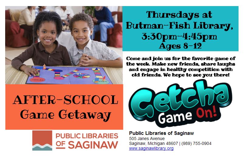 AFTER SCHOOL GAME GETAWAY THURSDAYS AT 3:30 PM