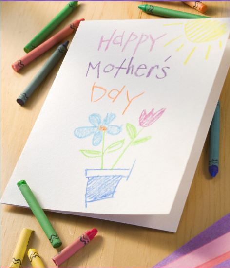 photo of homemade mothers day card