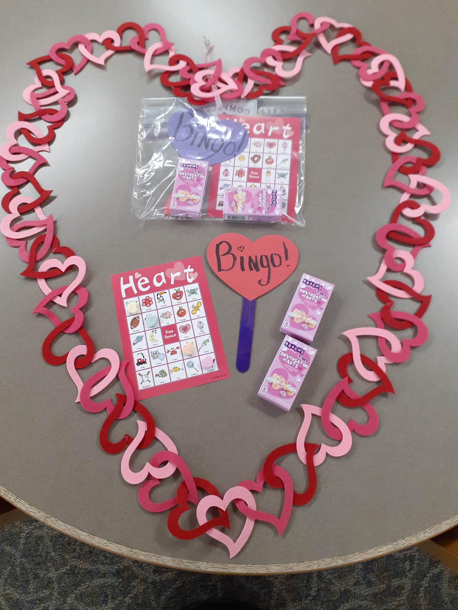 Valentine Bingo supplies