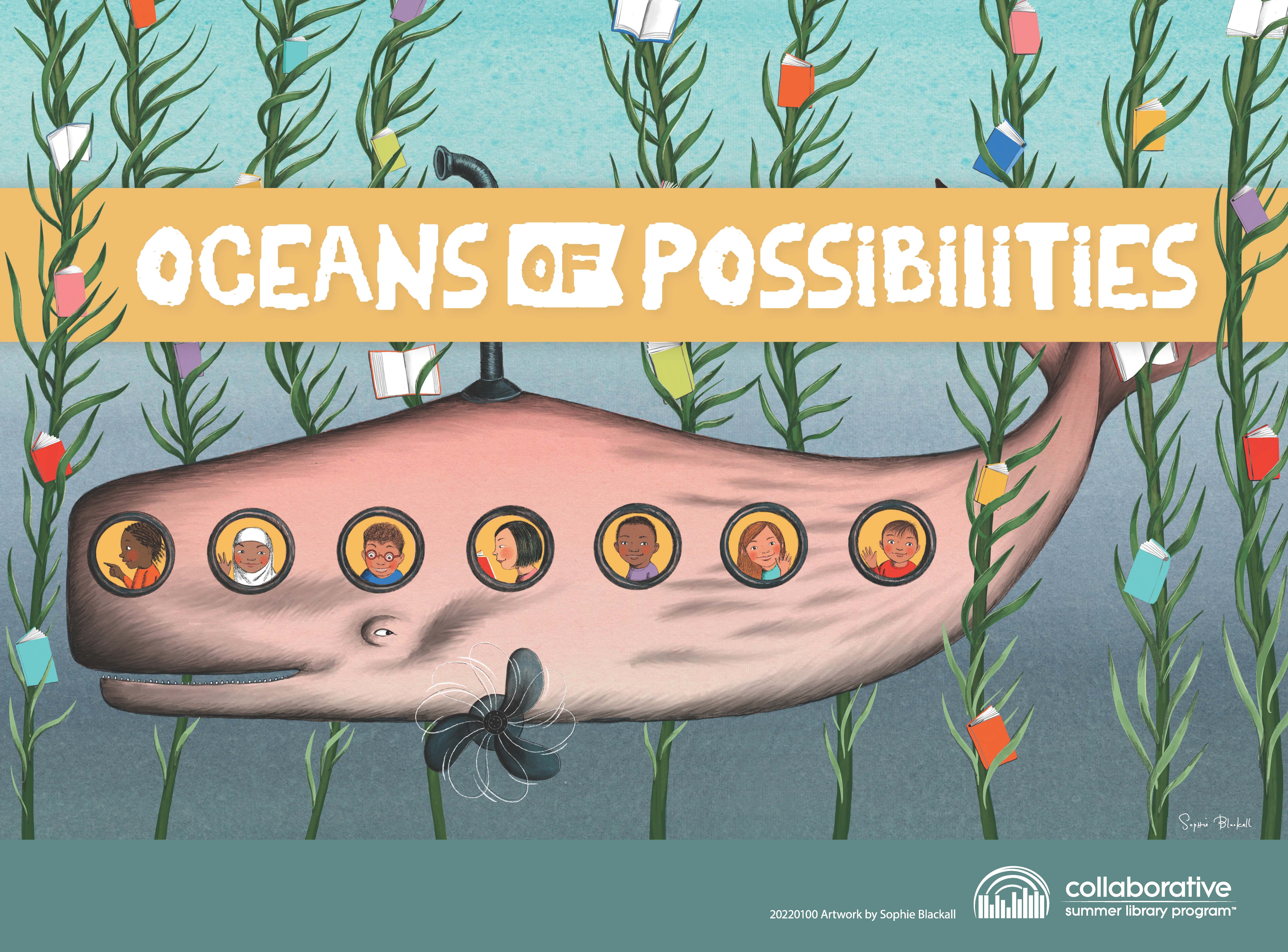 Oceans of Possibilities Summer Reading Program whale submarine