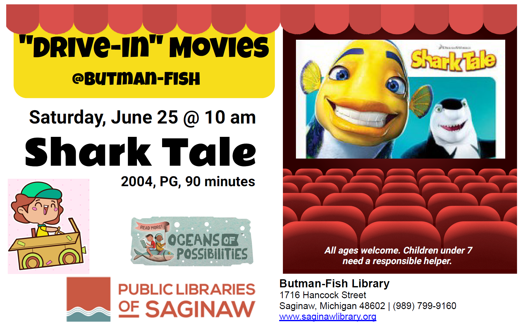 Drive-In Movie: Shark Tale flyer