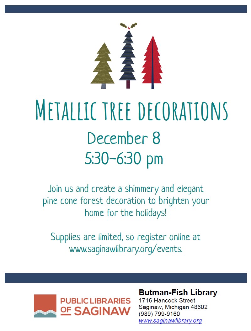 Metallic Tree Decorations Flyer