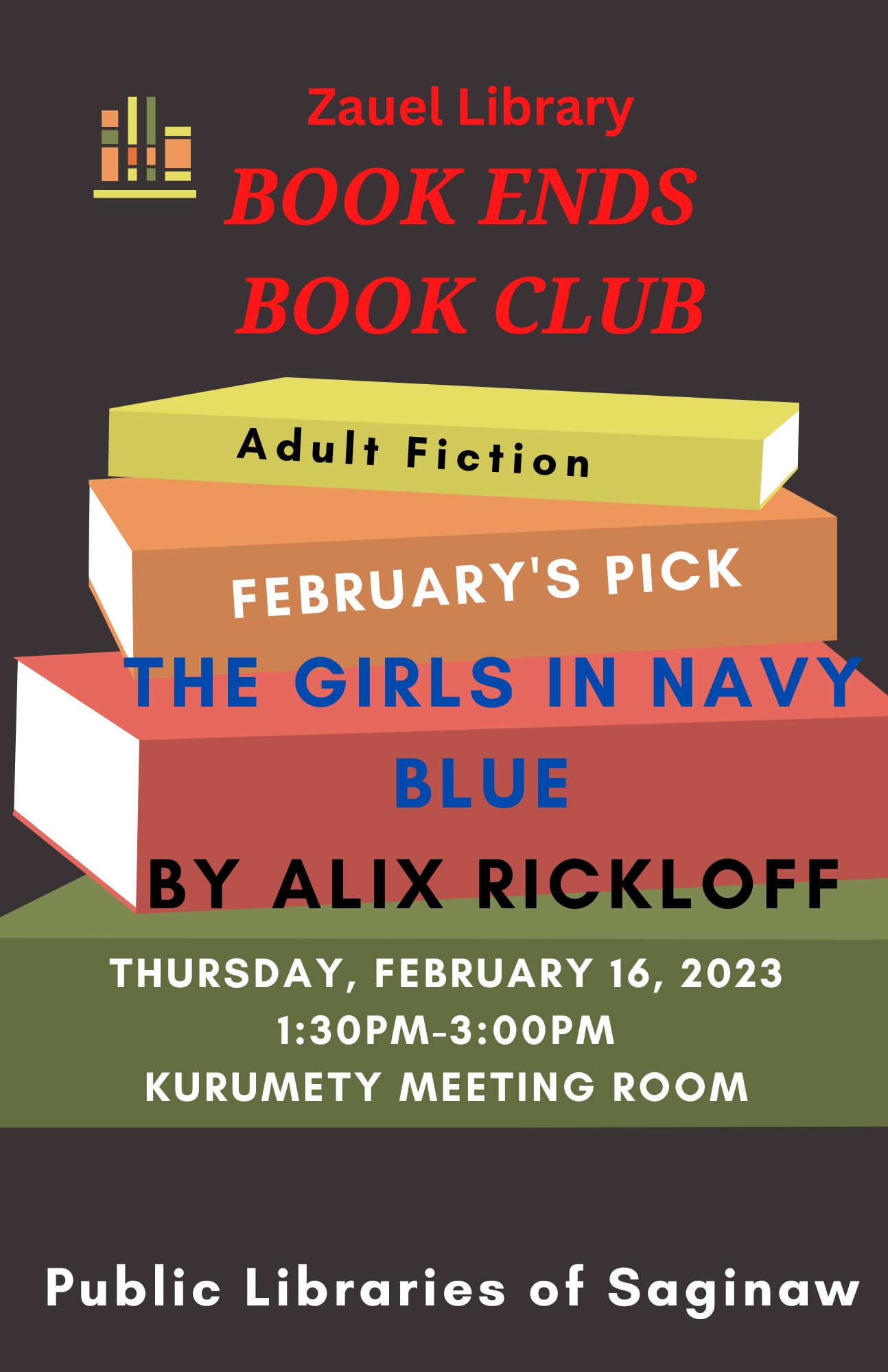 Book Ends February 16 The Girls in Navy Blue by Alix Rickloff