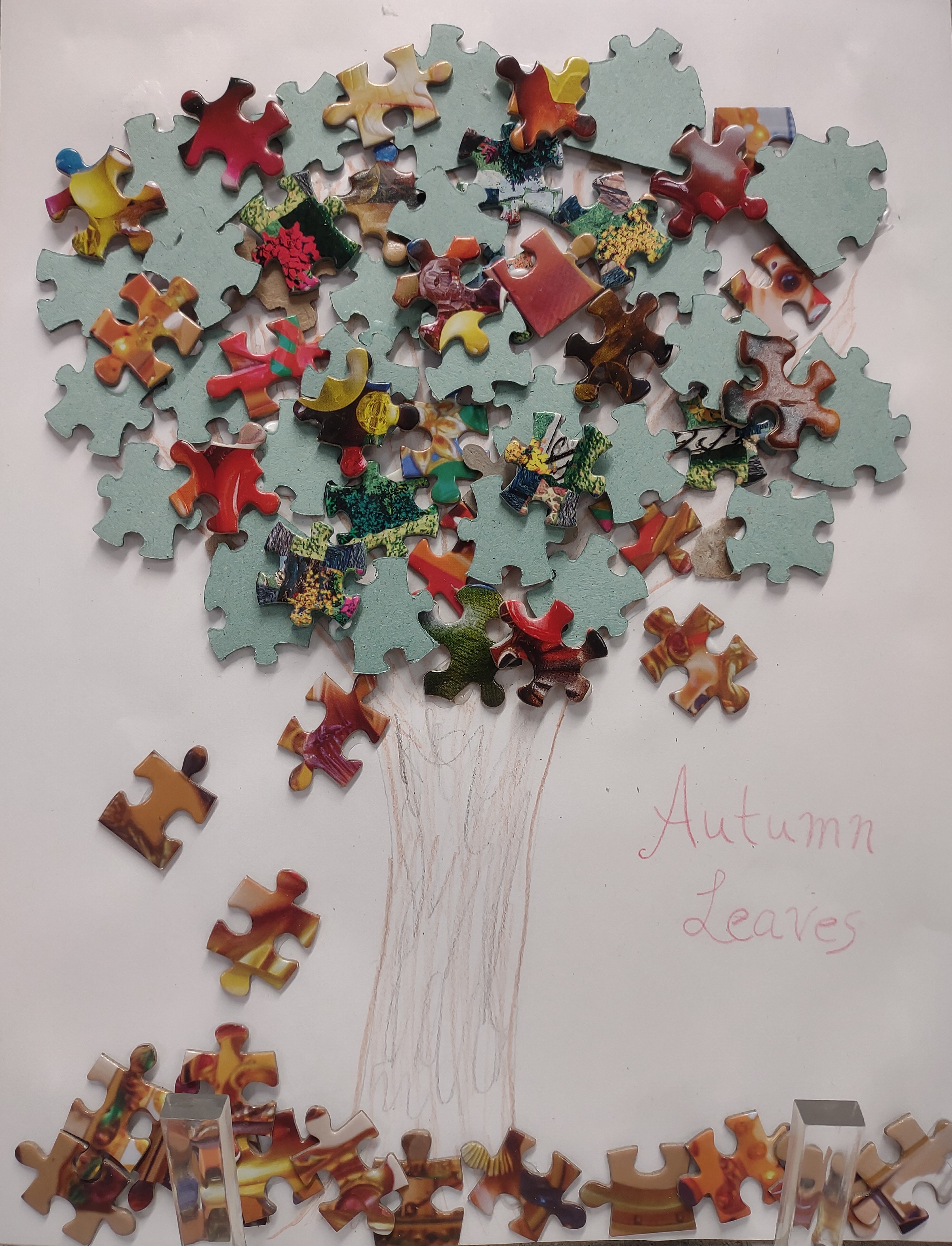Puzzle piece art
