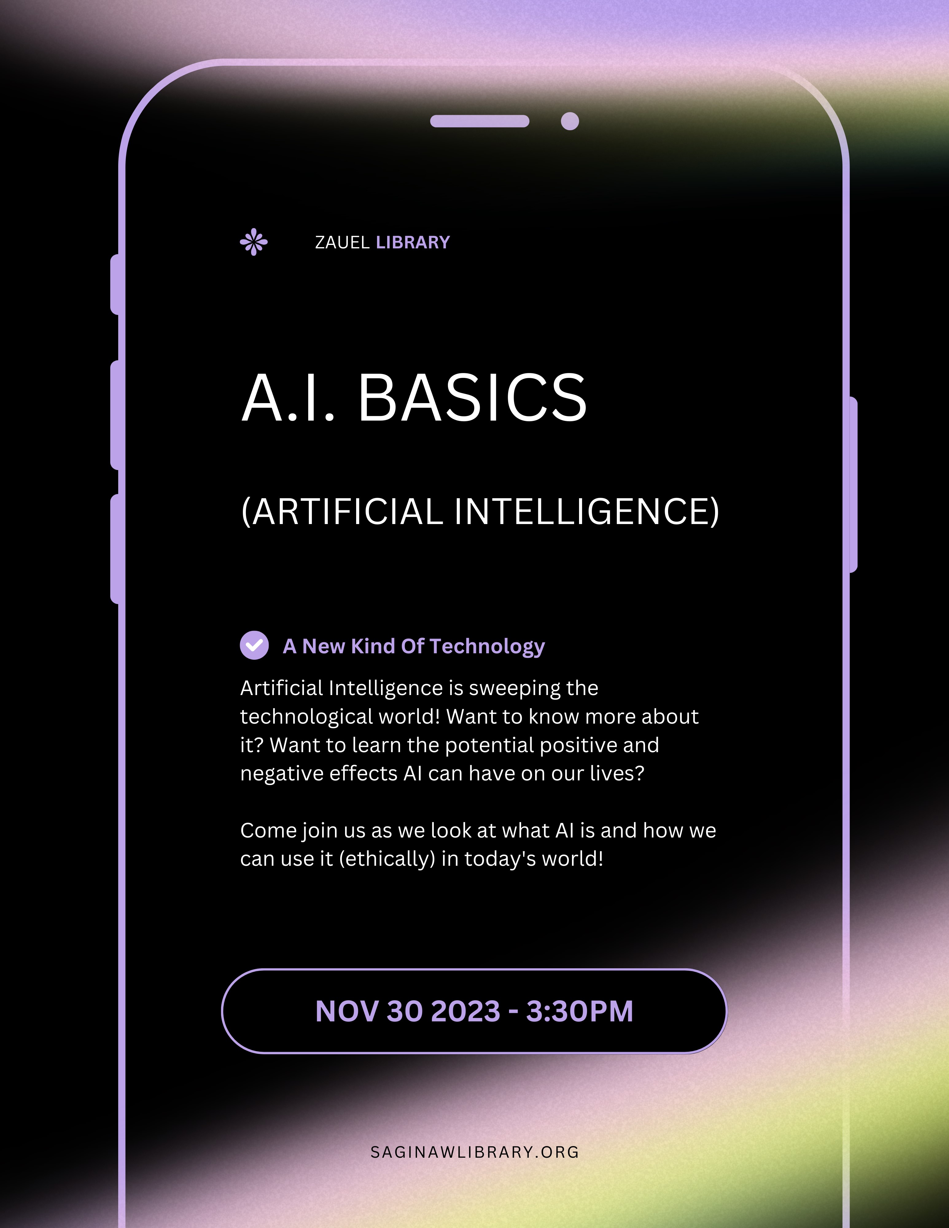 A.I. (Artifical Intelligence) Basics flyer