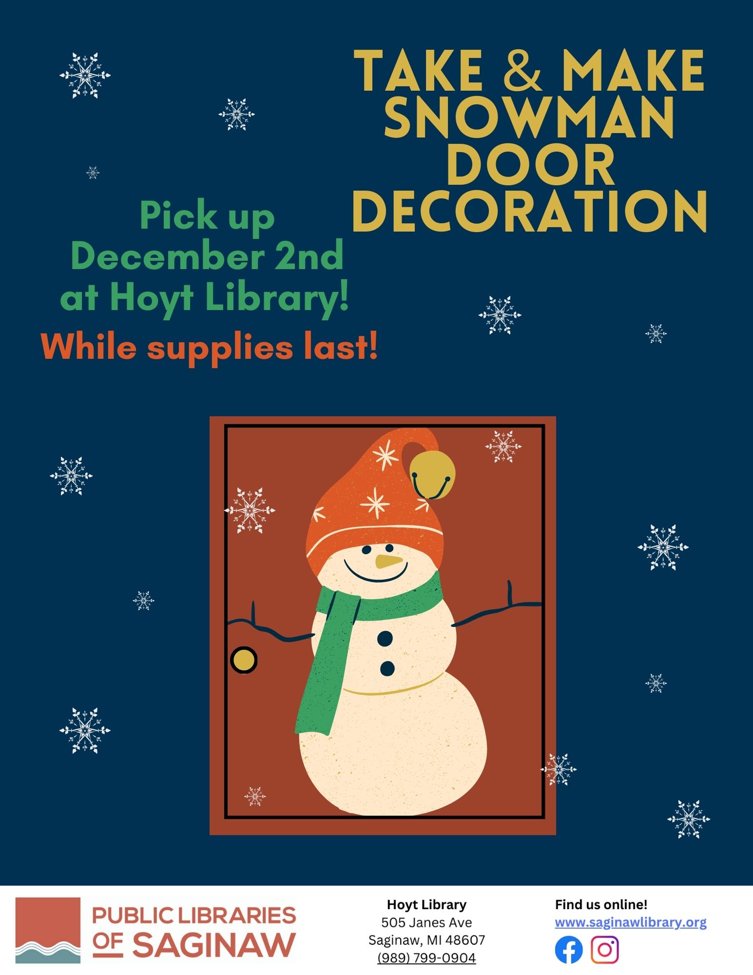 Door Snowman flyer