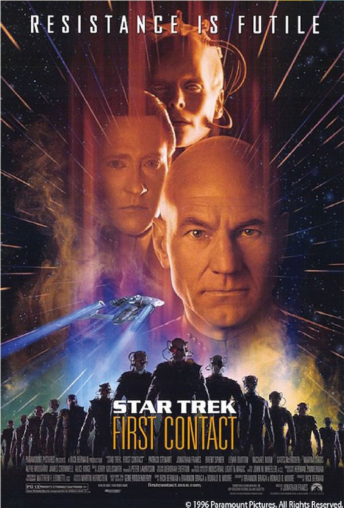 Movie poster for "Star Trek: First Contact" (1996, PG-13)