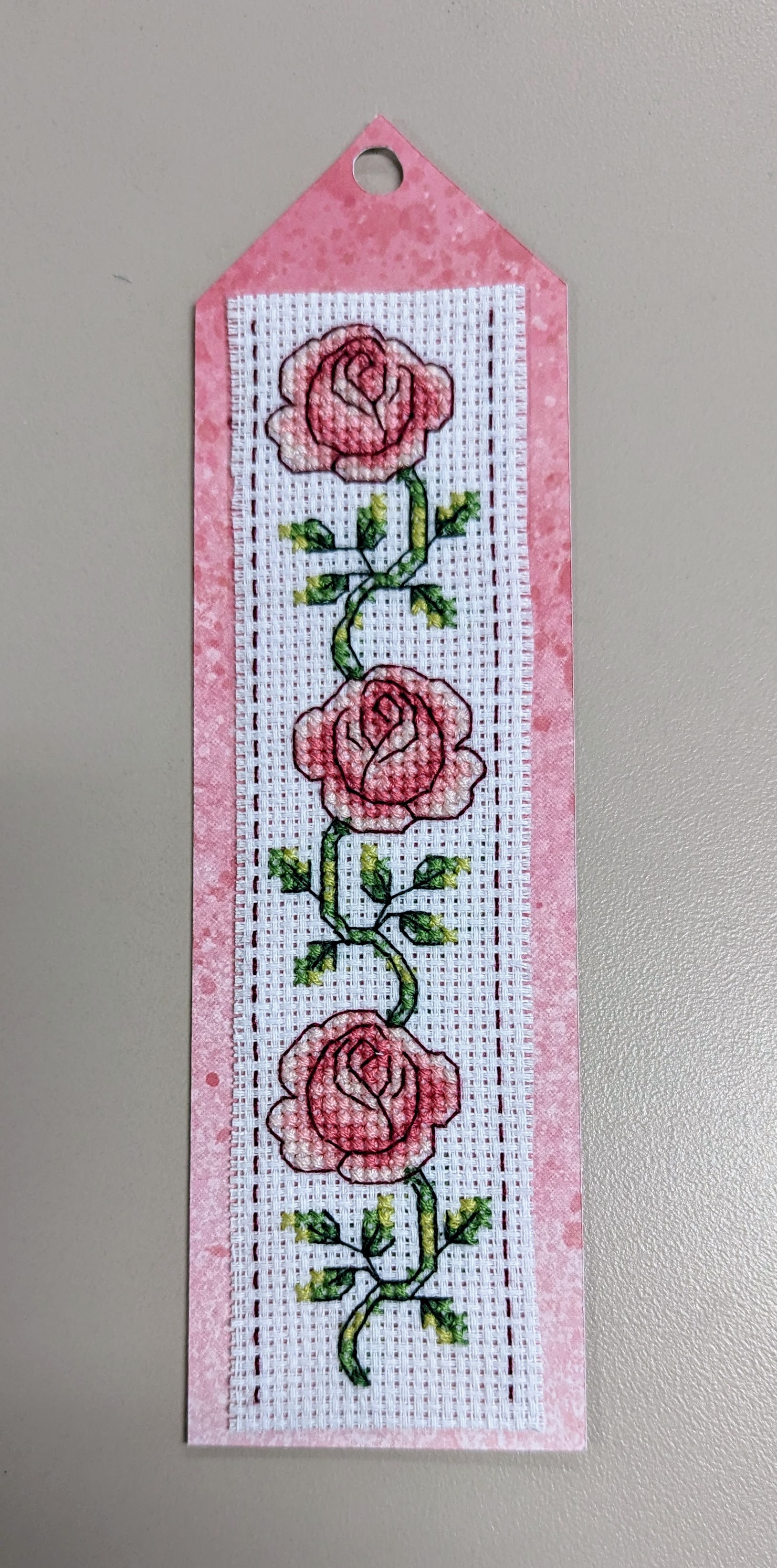 Take & Make Cross Stitch Flower Bookmarks Public Libraries of Saginaw