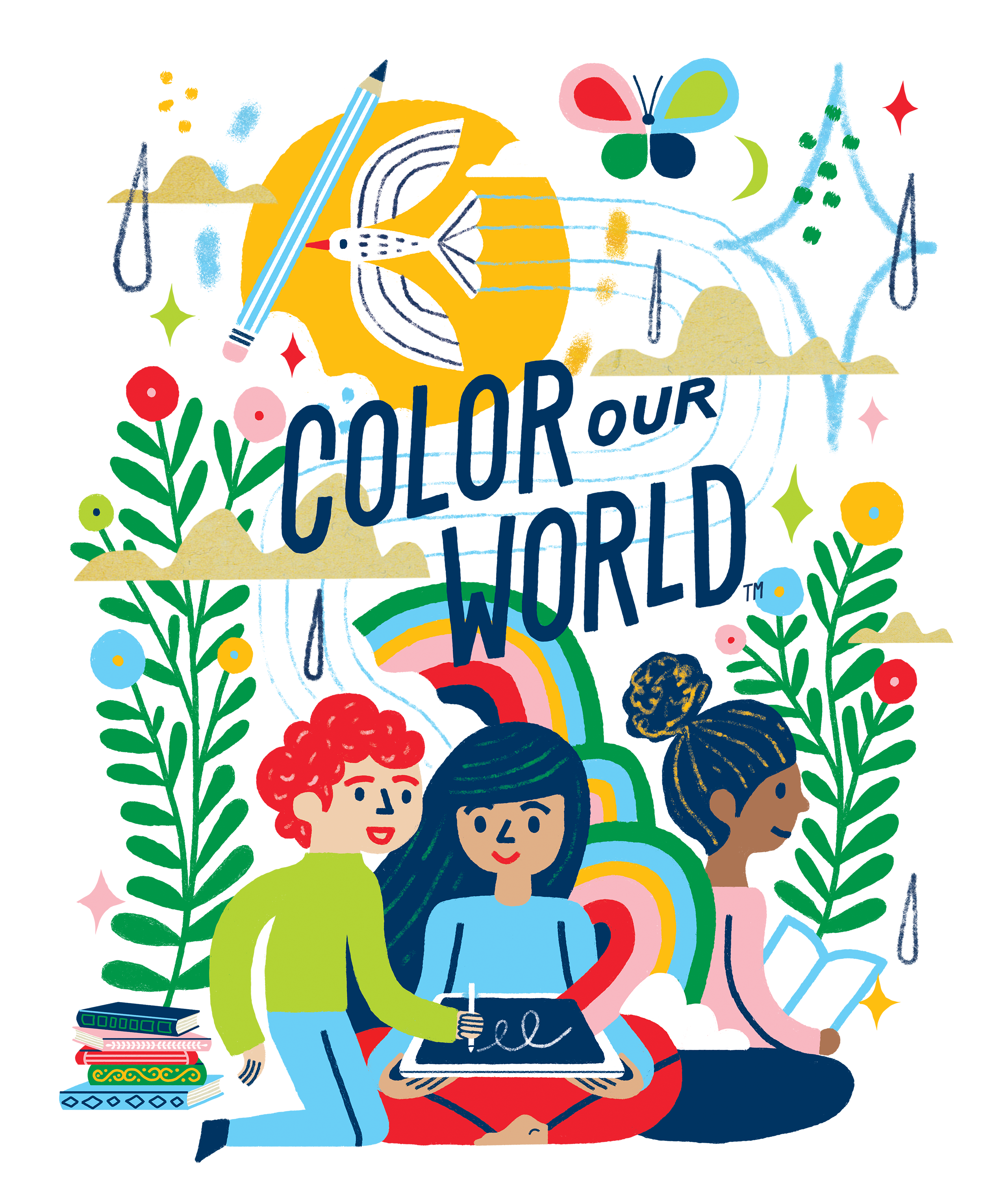 Color our World Summer Reading Program 2025 logo