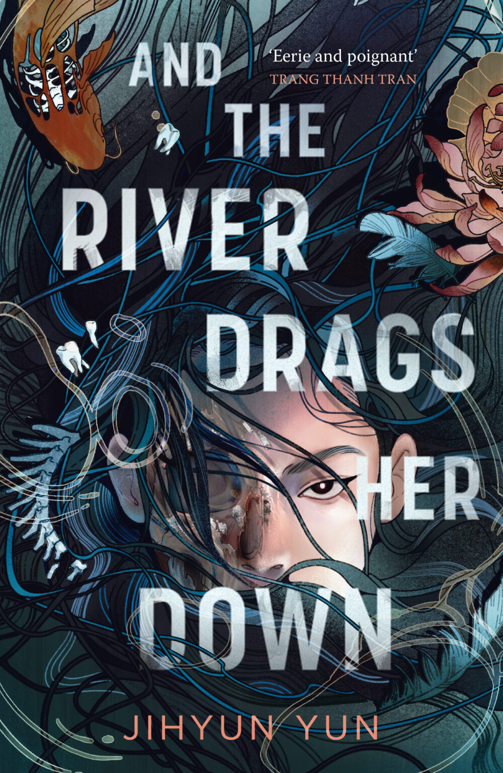Book Cover of "And the River Drags Her Down" by Jihyun Yun