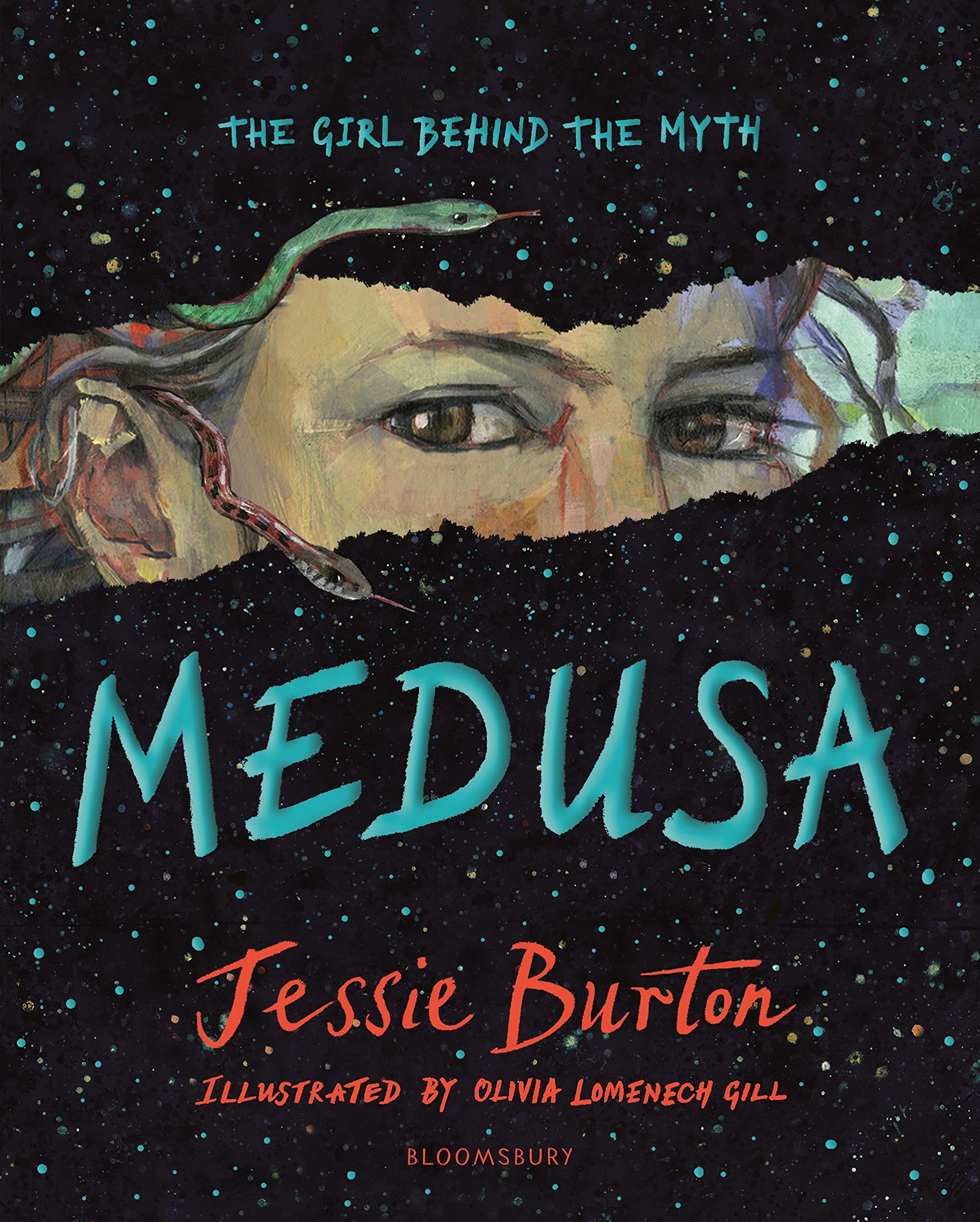 cover of the young adult book "medusa" by Jessie Burton with illustrations by Olivia Lomenech Gill