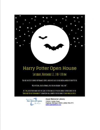 Image for Harry Potter Open House