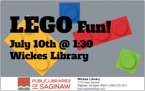 LEGO Fun! July 10th @ 1:30