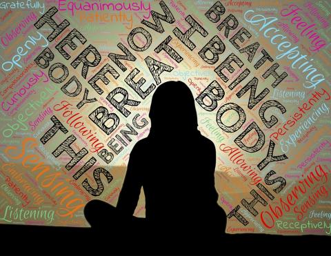 meditating woman 