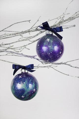 Glitter Galaxy Ornament