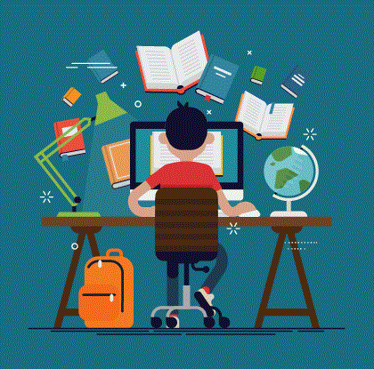 Image of Child Working on Homework