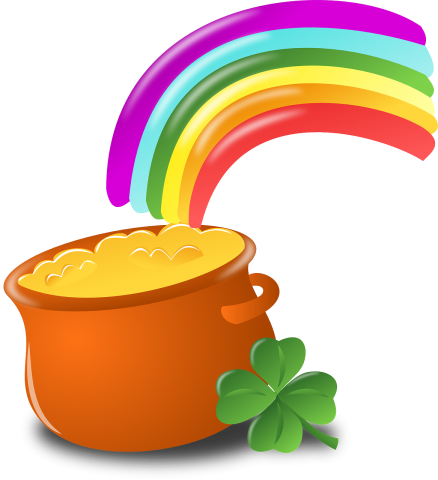 rainbow and pot of gold