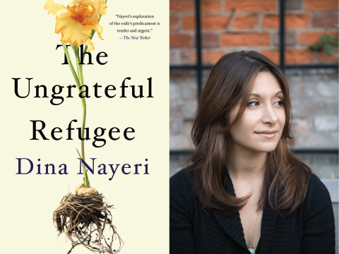 book cover and photo of author