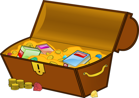 Treasure Chest with Books