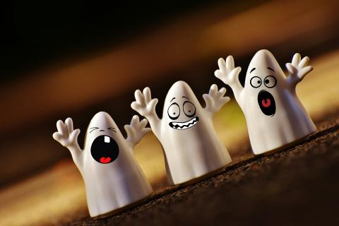Three little ghosts