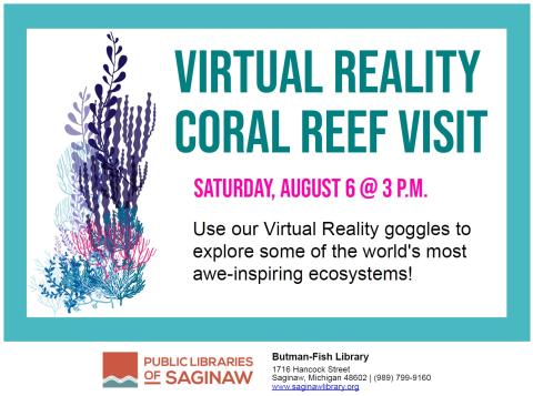 Virtual Reality Coral Reef Visit Flyer