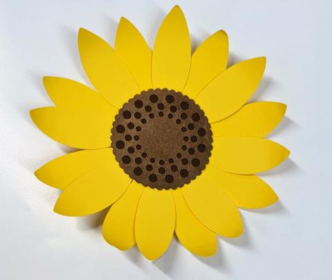 Paper sunflower