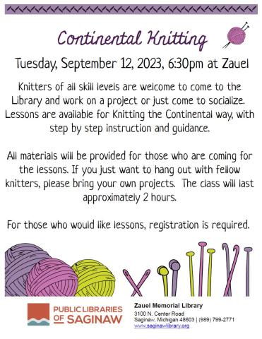 Continental Knitting flyer
