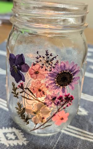 Pressed Flower Lantern