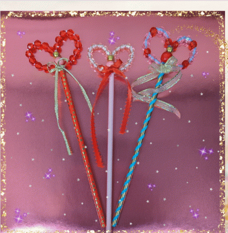beaded wand