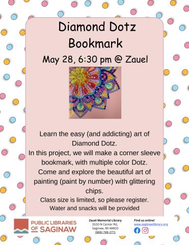 Diamond Dotz Bookmark flyer