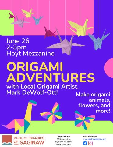 Origami Adventures flyer
