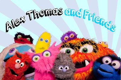 A selection of puppets from Alex Thomas and Friends Interactive Puppet Show