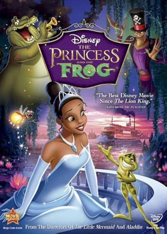 The cover of this week's movie, The Princess and the Frog