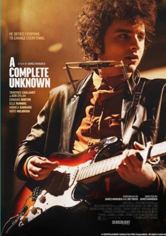 Movie Poster for "A Complete Unknown" (2024, Rated R)