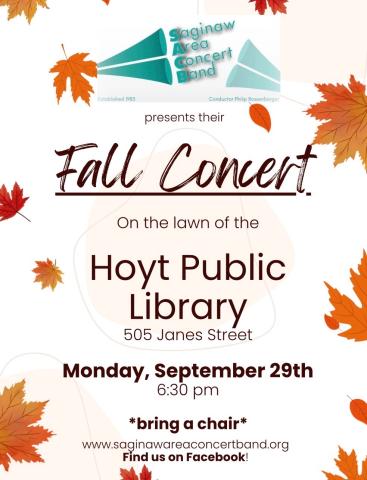 Saginaw Area Concert Band Fall Concert