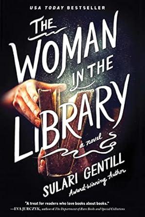 Book cover for The Woman in the Library by Salari Gentill