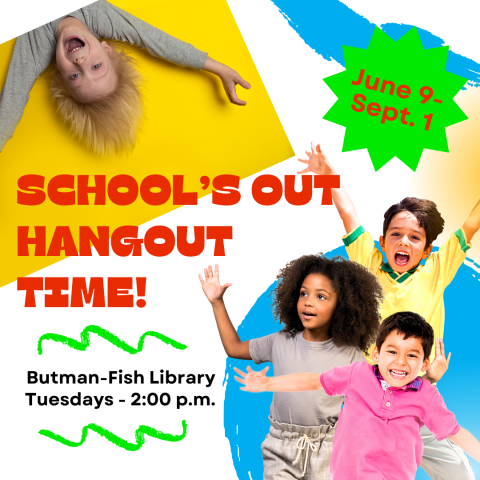 picture of kids excited about the School's Out Hangout Time