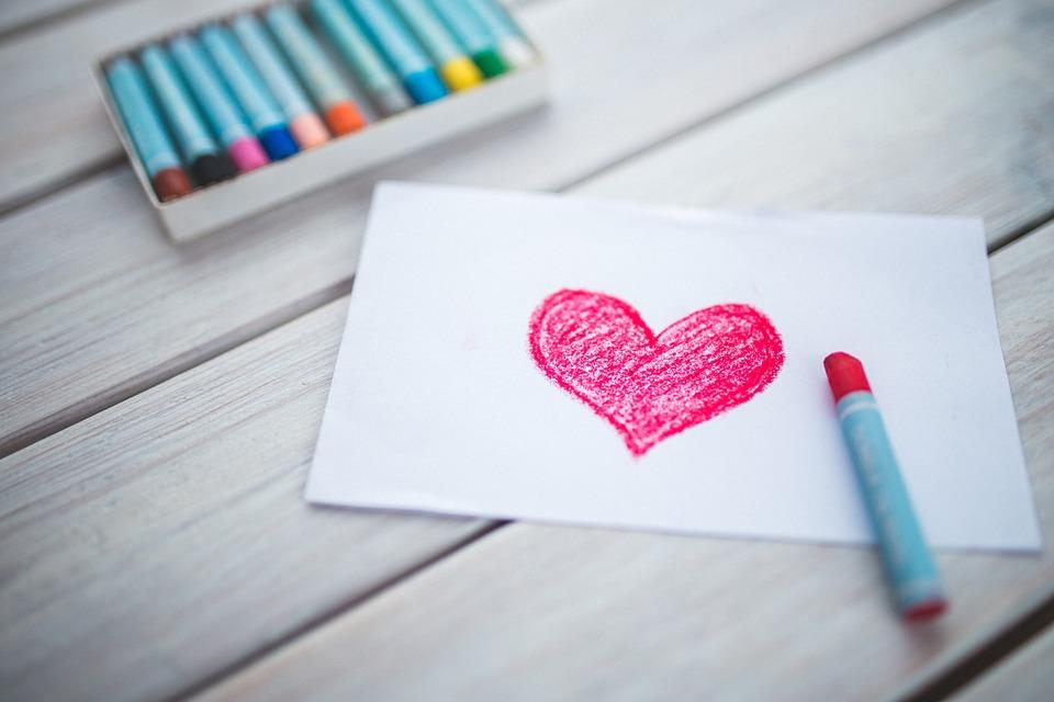 pastels and heart