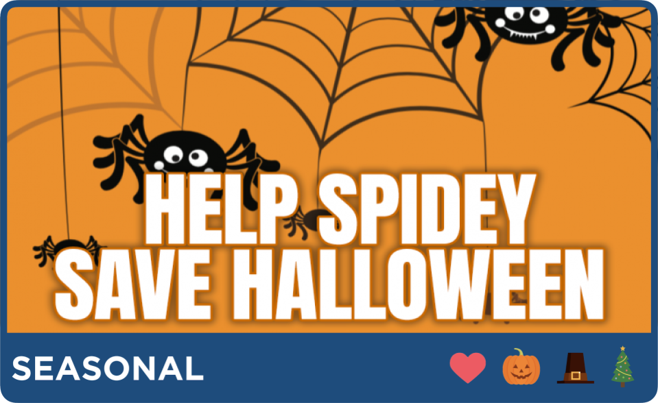 spiders in web 