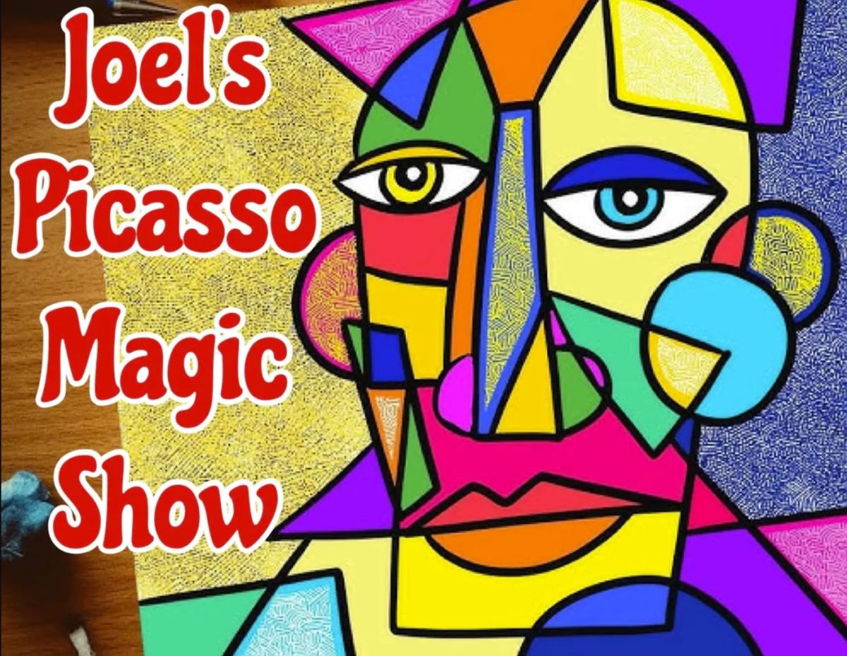 Logo for Joel's Picasso Magic Show from Joel Tacey