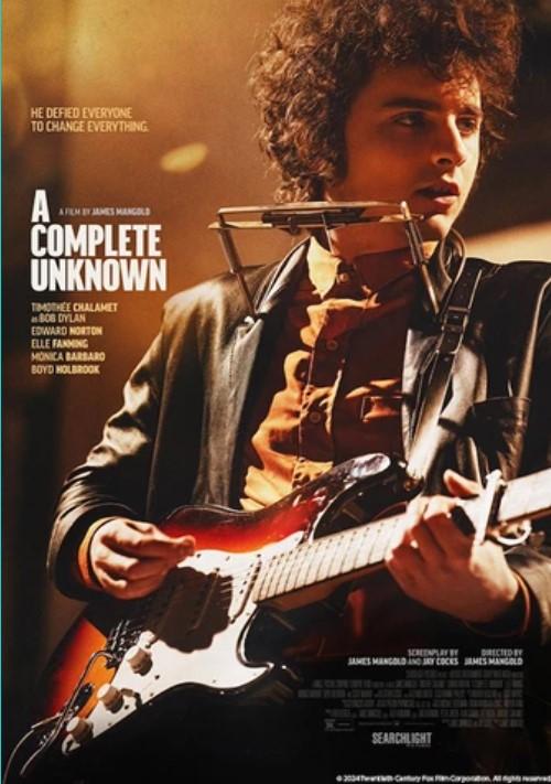 Movie Poster for "A Complete Unknown" (2024, Rated R)