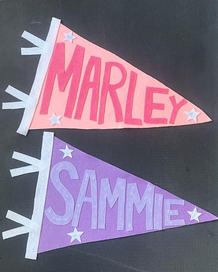 Name Felt Pennants