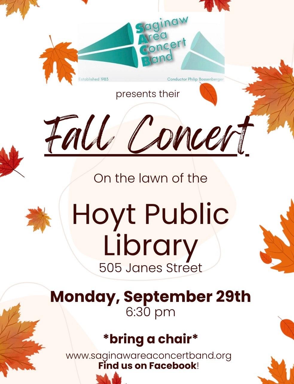 Saginaw Area Concert Band Fall Concert