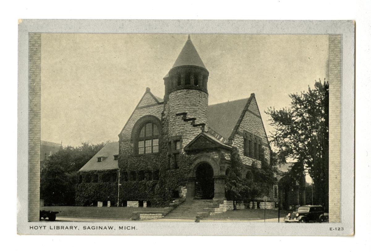 Black and white image of Hoyt Library